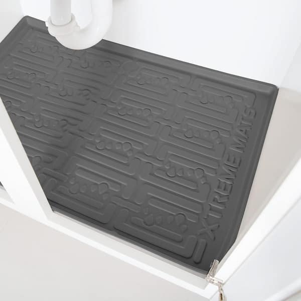 Buy Under Sink Mats for Kitchen Waterproof - Under Sink Mat 28 x 22, Undersink  Mats for Bottom of Kitchen Sink, Under the Sink Mat with Drain Hole,  Cabinet Protector, Under Sink