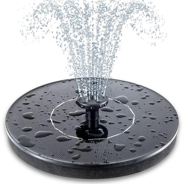 Outdoor Solar Bird Bath Fountain Pump with 6 Nozzle