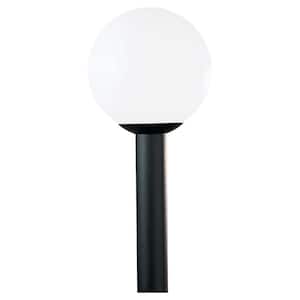 Outdoor Globe 1-Light Outdoor White Plastic Post Top