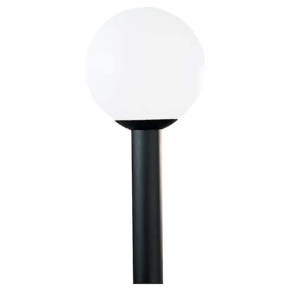 vagt coping Abundantly Generation Lighting Outdoor Globe 1-Light Outdoor White Plastic Post Top  8252-68 - The Home Depot