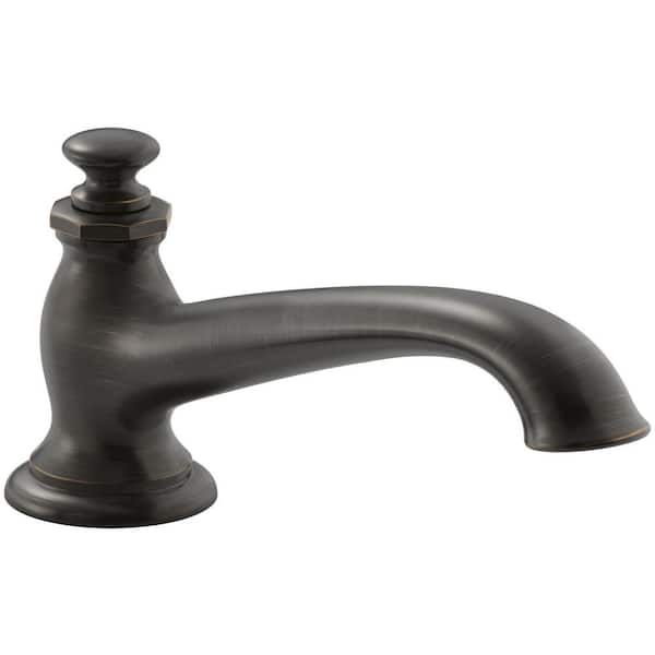 KOHLER Artifacts 9 in. Deck-Mount Bath Spout with Flare Design, Oil-Rubbed Bronze