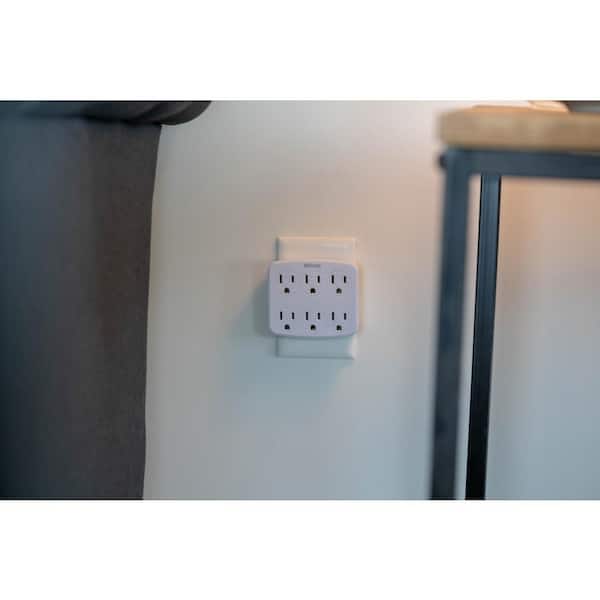 Woods - 6-Outlet Wall Tap with Phone Cradle