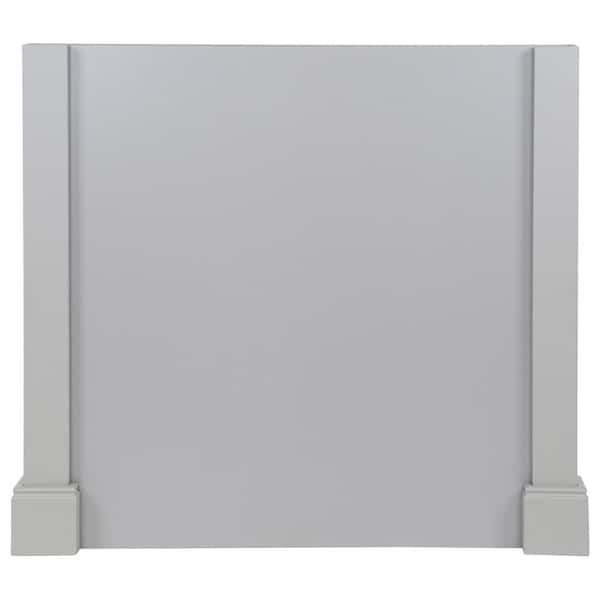 Hampton Bay 38.78 in. x 34.49 in. x 3.66 in. Decorative Island End Panel in Gray