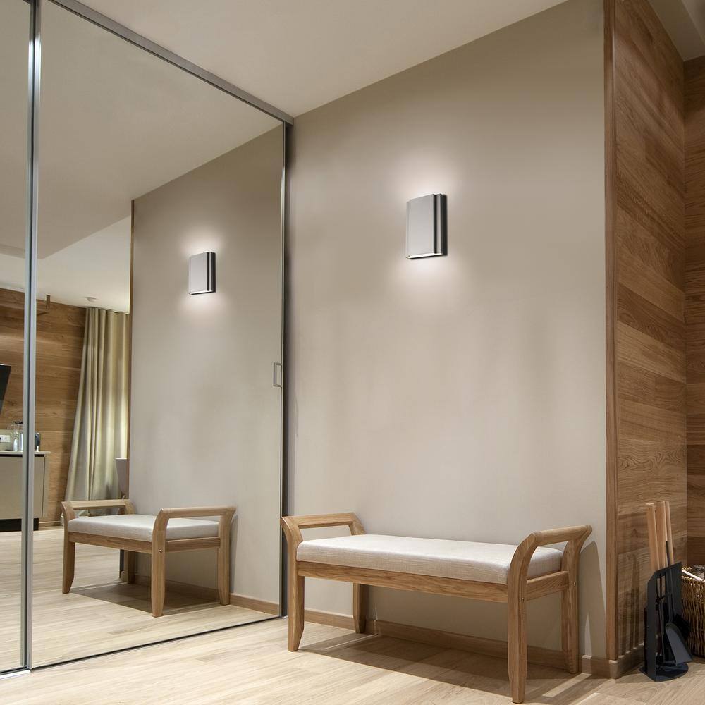 Layne Brushed Nickel LED Wall Sconce with Dimmable Feature