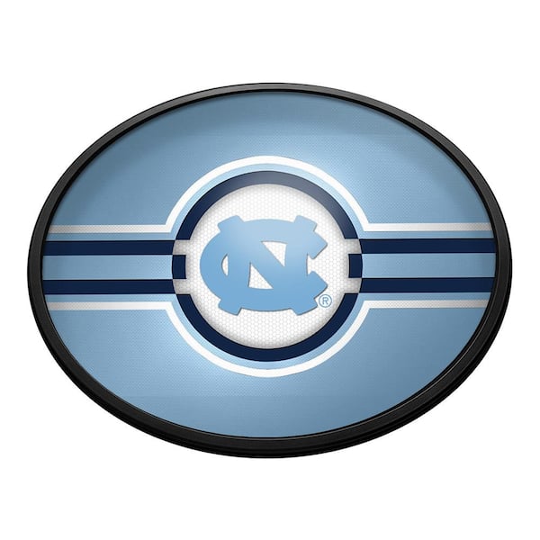 The Fan-Brand North Carolina Tar Heels: Oval Slimline Lighted Wall Sign 18 in. L x 14 in. W x 2.5 in. D