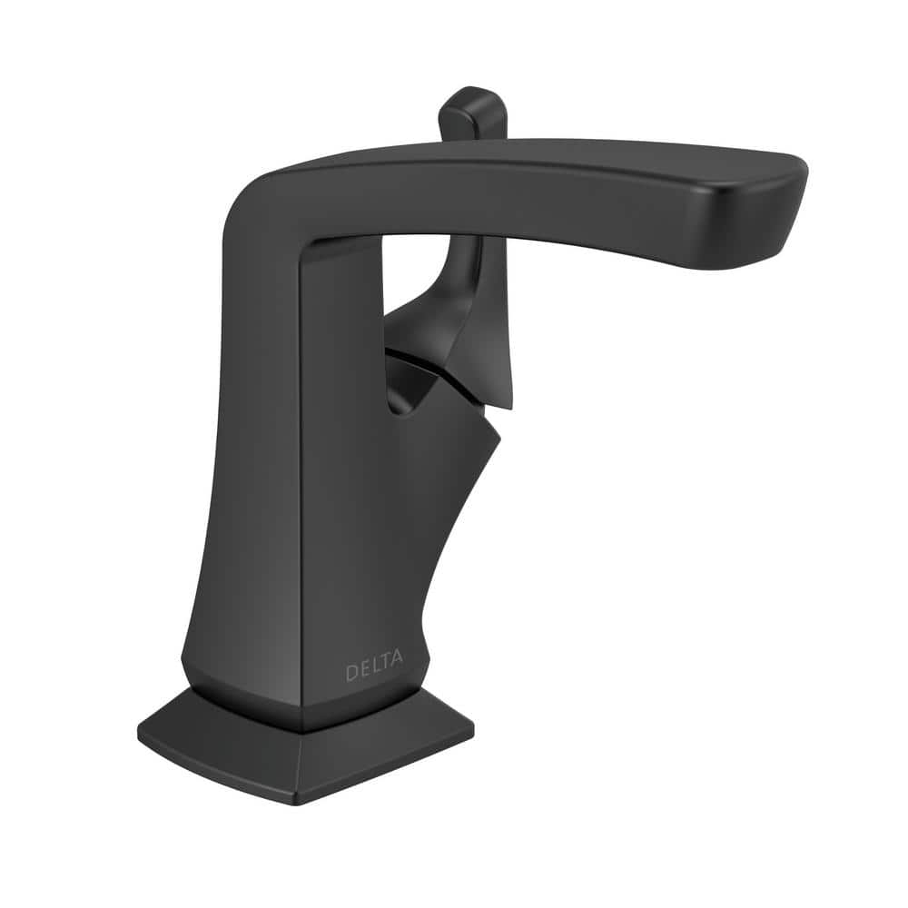 Vesna Matte Black 6.65" High Single Hole Bathroom Faucet
