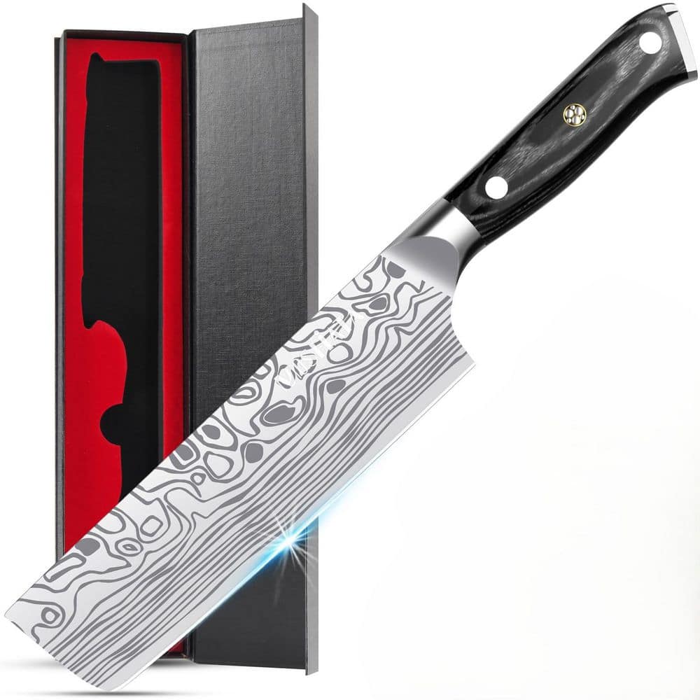 German High Carbon Stainless Steel 7 in. Nakiri Chef's Knife with Micarta Handle price history on PriceWatchPro