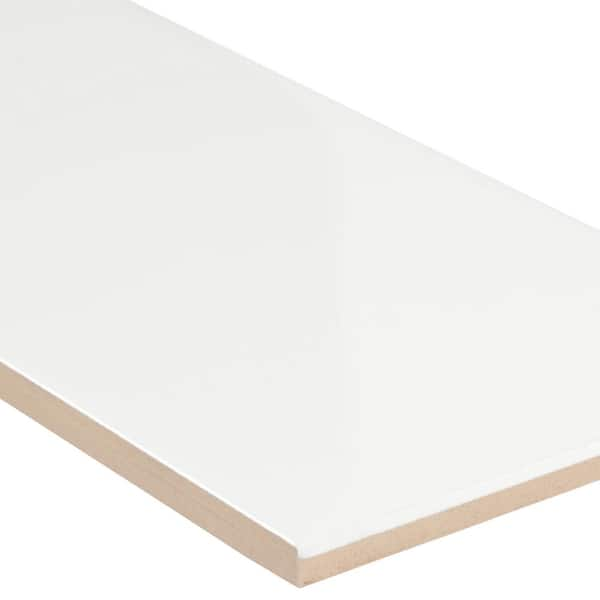 MS International, Inc NADEWHI3X18BN-R Adella White Bullnose 3