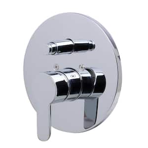 Single-Handle Shower Mixer with Sleek Modern Design in Polished Chrome