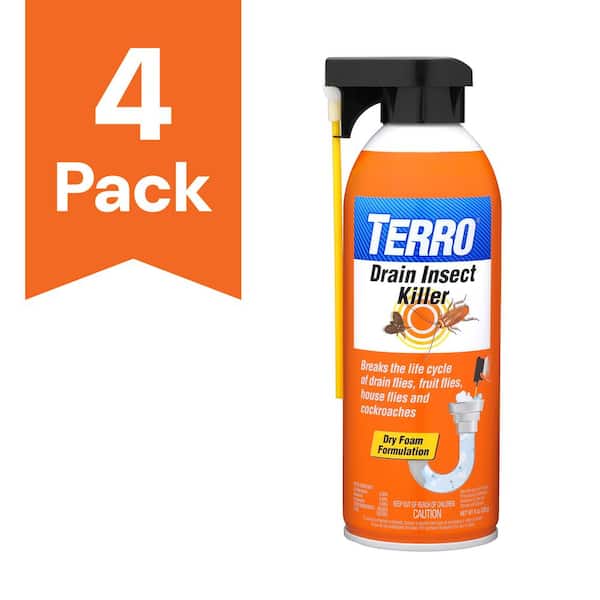8 oz. Drain Insect Killer Aerosol Spray (4-Pack)