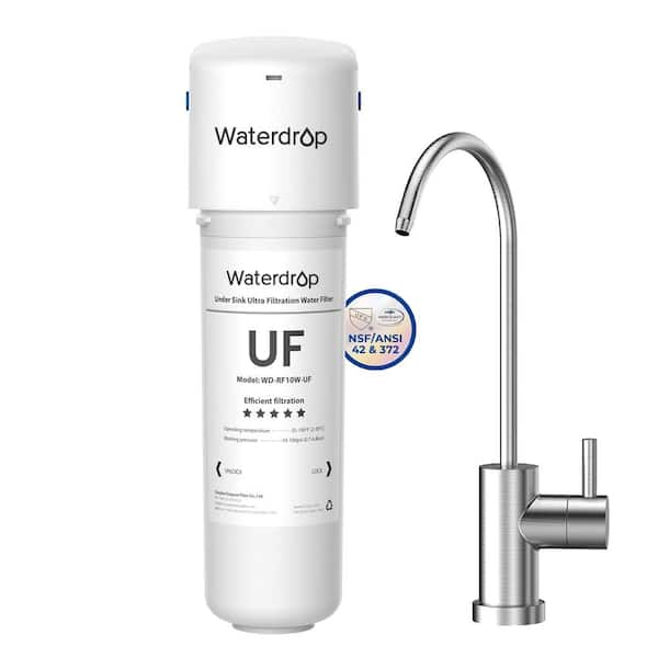 8000 Gal. 0.01 m Long Last Ultra Filtration Under Sink Water Filter System with Dedicated Faucet