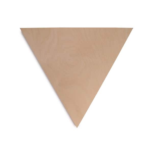 Handprint 1/2 in. x 12 in. Birch Plywood Triangle