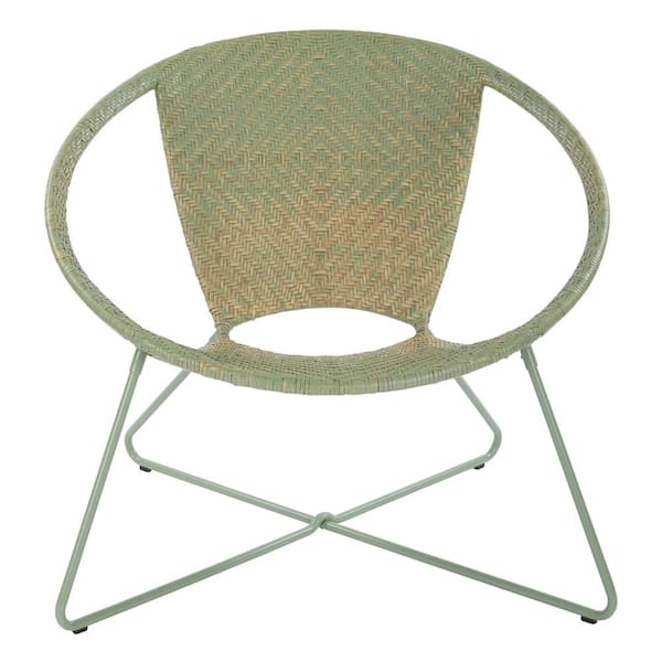 OSP Home Furnishings Navarre Green Lounge Chair with Green Frame
