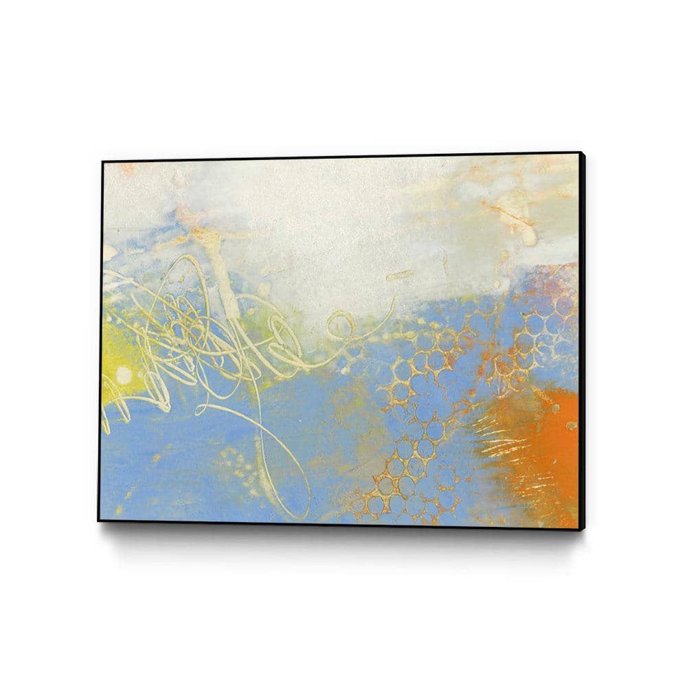 30 in. x 40 in. Blue Lux II by Sue Jachimiec Framed Wall Art
