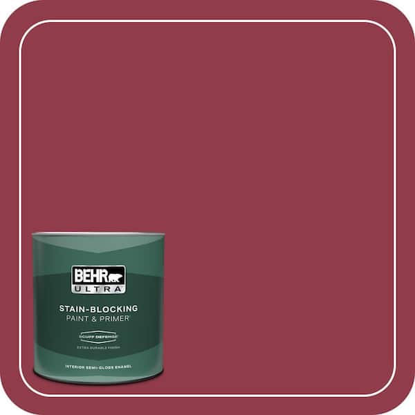 BEHR ULTRA 1 qt. #S-G-130 Luscious Extra Durable Semi-Gloss Enamel Interior Paint & Primer