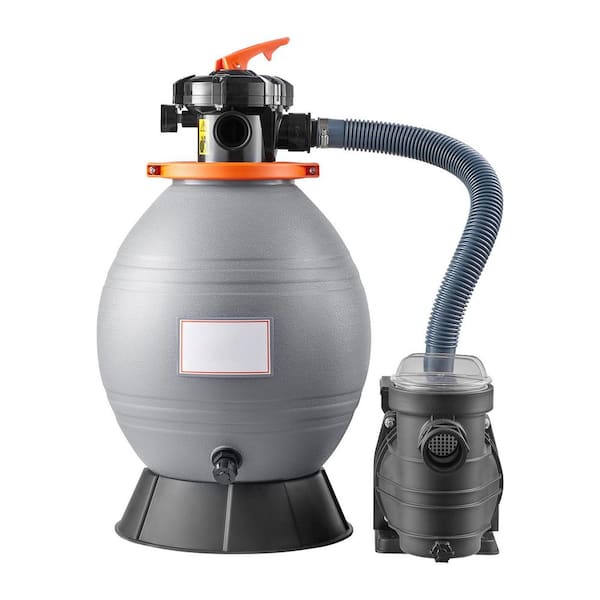 Sand Filter Pump for Above Ground Pool, 16 in. 3500 GPH, 3/4 HP Swimming Pool Sand Filter Pump System, Krystal Clear
