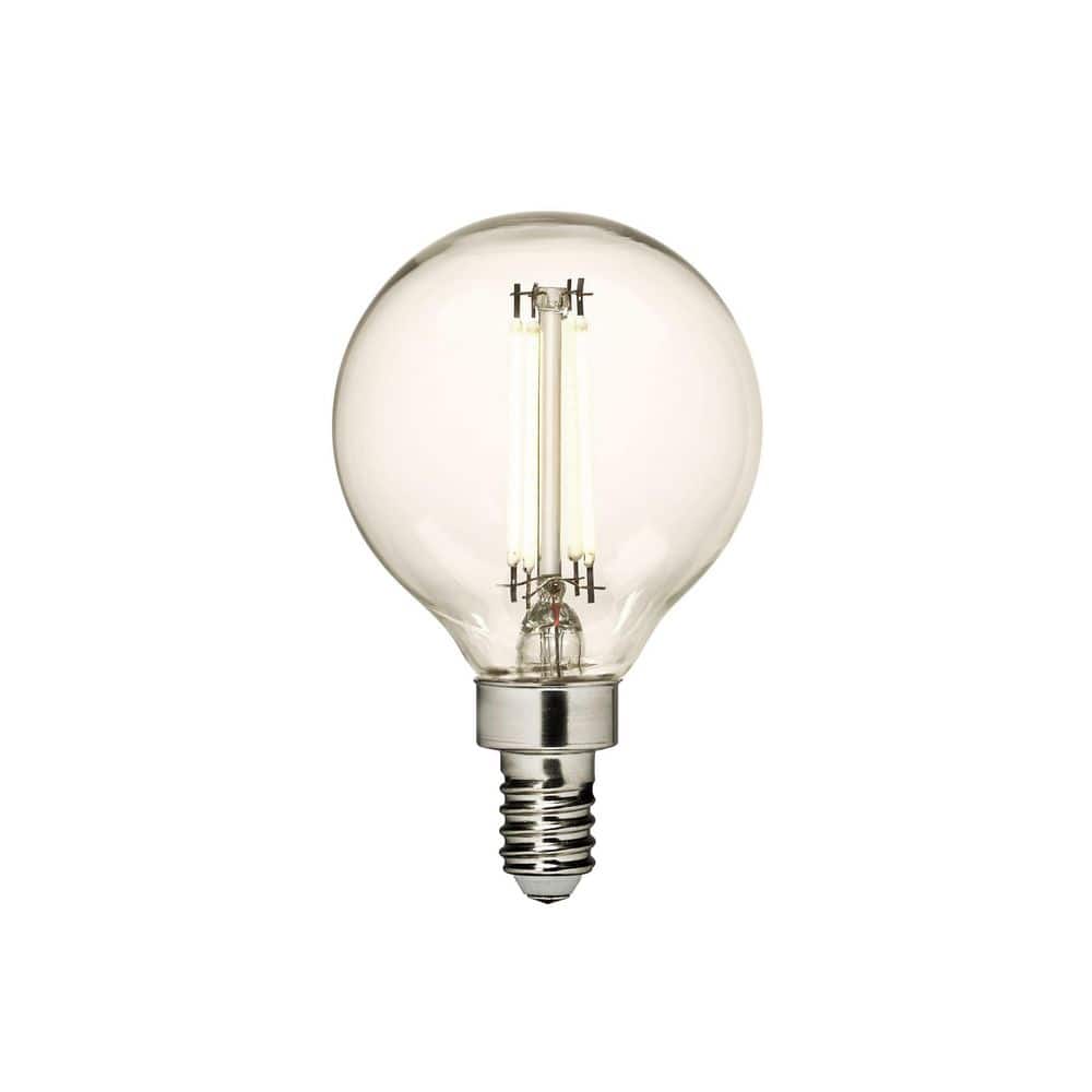 4-Watt Equivalent G16.5 Shape E12 Base Dimmable Clear LED Light Bulb 2700K Soft White (1-Pack) price history on PriceWatchPro