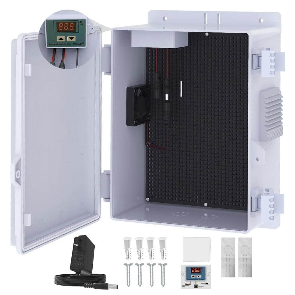 7.4 in. x 5.1 in. x 11 Outdoor Electrical Junction Box Enclosure with Fa