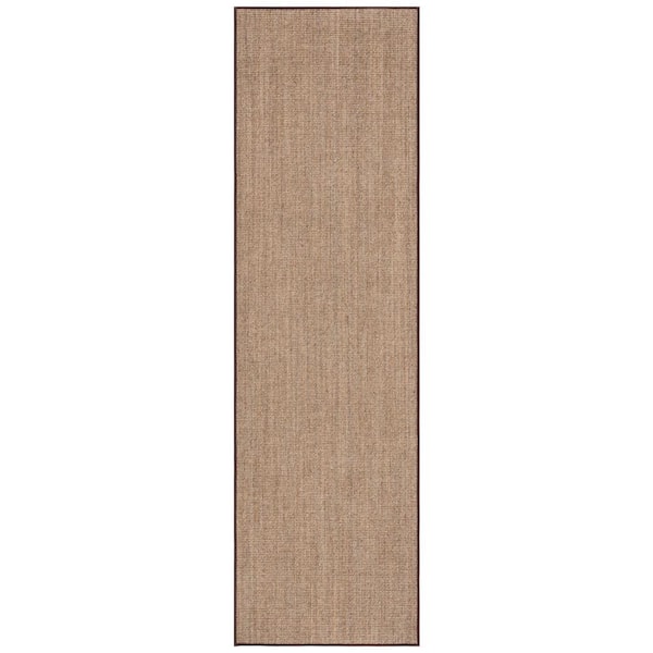 Martha Stewart Light Brown 2 ft. x 12 ft. Basket Marle Runner Rug