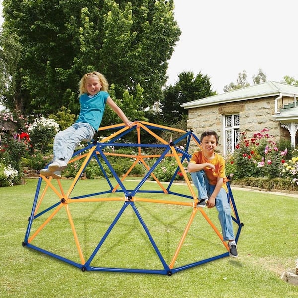 catalogus Gewond raken legaal TOBBI 9.7 ft. Outdoor Metal Kids Climbing Dome Backyard Jungle Gym Play Set  TH17F0484 - The Home Depot