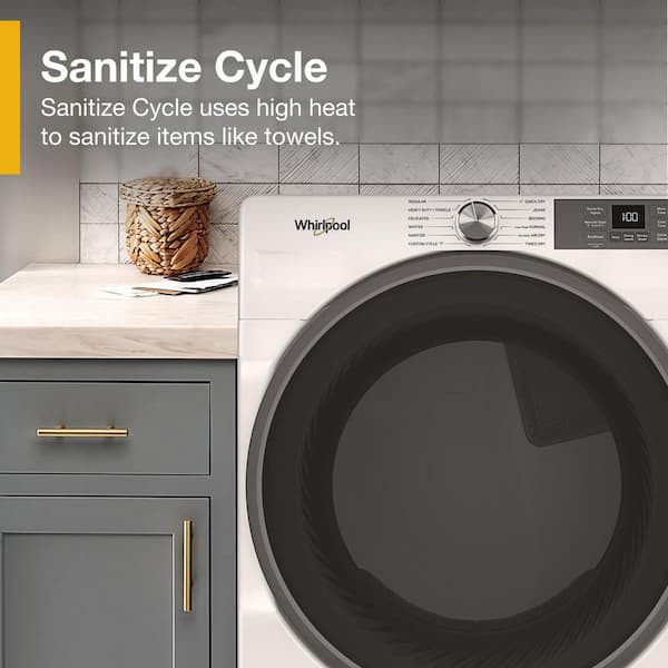 Whirlpool 7.4 cu. ft. vented Front Load Electric Dryer in White