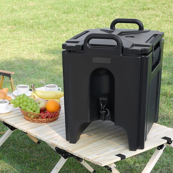 Insulated Beverage Dispenser, 10 Gallon, Food-grade LL9450UP Hot and Cold Beverage Server, with 1.18 in. PU Layer
