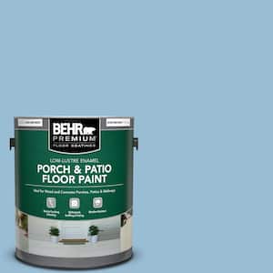 1 gal. #PPU14-11 Gentle Sky Low-Lustre Enamel Interior/Exterior Porch and Patio Floor Paint