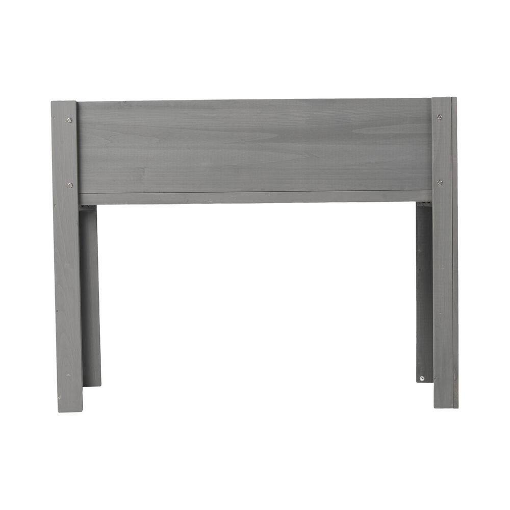 38 in. Inner Length Grey Wood Rectangle Outdoor Raised Garden Bed Raised Planter Boxes with Legs (1-Pack) price history on PriceWatchPro