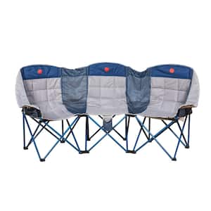 MoonPhase Triple LoveSeat Heavy Duty Quad Folding Camp Chair