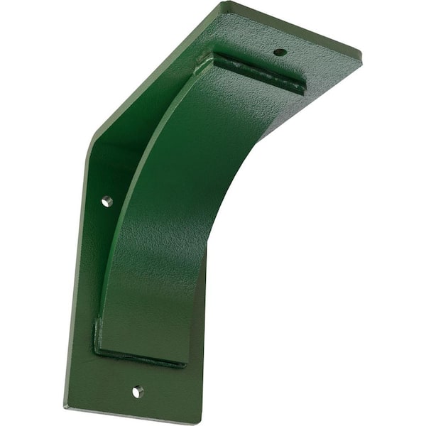 Ekena Millwork 3 in. x 6 in. x 6 in. Hammered Deep Green Morris Steel Bracket