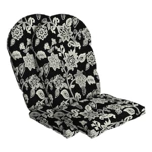20 in. x 48 in. Outdoor Adirondack Chair Cushion in Ashland Black Jacobean (2-Pack)