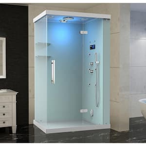 Ovato Windemere 48 in. x 36 in. x 87 in. Rectangular Steam Shower Enclosure with 6-Body Jets, Right Hand