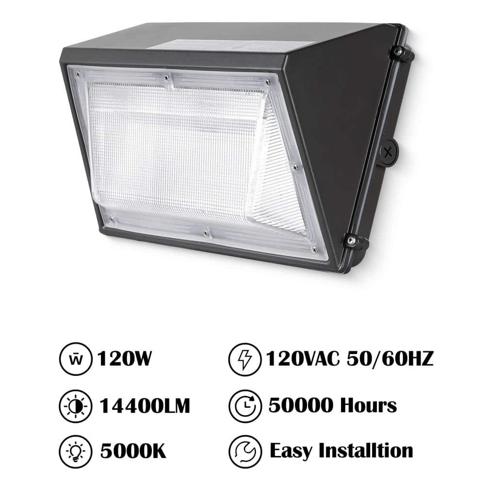 Bronze Dimmable LED Outdoor Wall Pack Light