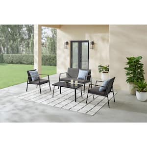 4-Piece StyleWell Paces Lake Metal Patio Conversation Set only 9.00: eDeal Info