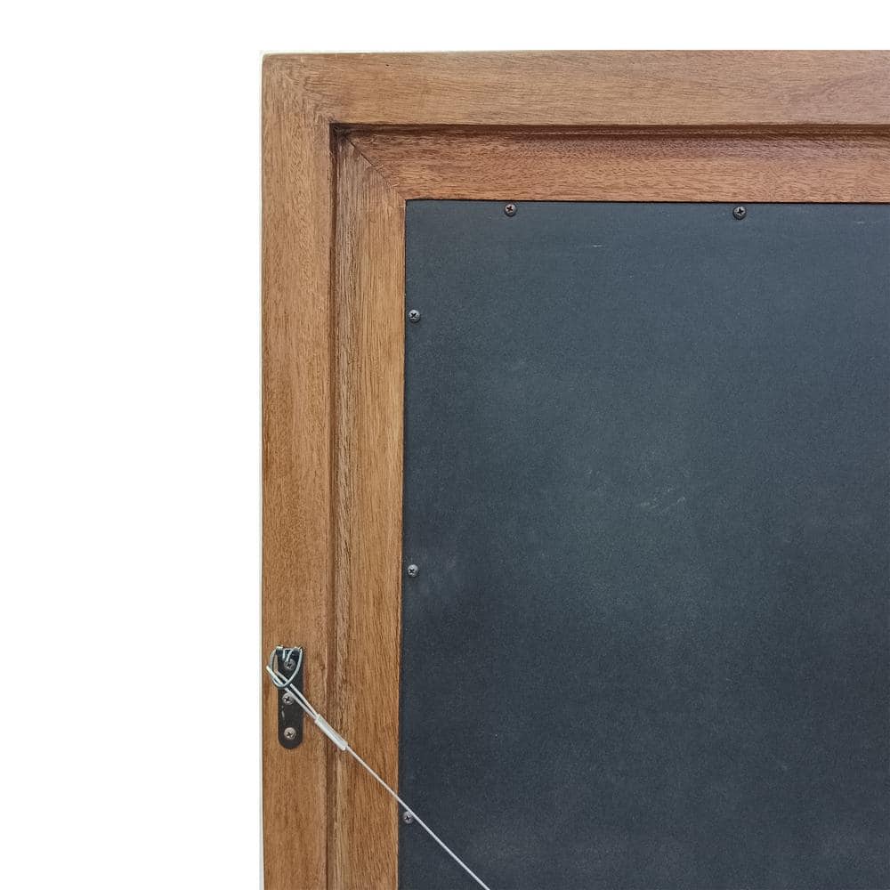 Oversized White Washed Mango Wood Full Length Standing Mirror