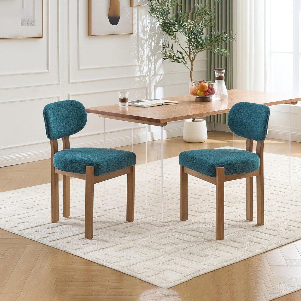 PexFix Modern Teal Upholstered Dining Room Chair Kitchen Chairs