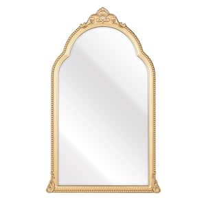 Boyle 20.75 in. W x 33.75 in. H Wood Gold Wall Mirror