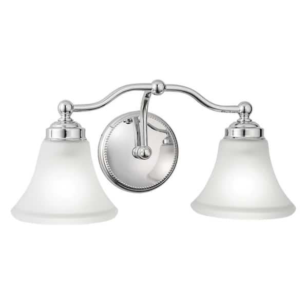 NORWELL Soleil 2-Light Chrome Wall Sconce