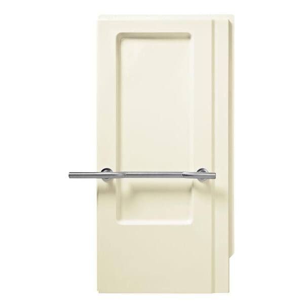 STERLING Roll-In 1-1/4 in. x 40-5/8 in. x 65-9/16 in. 2-piece Direct-to-Stud Shower End Wall Set in Biscuit