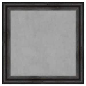 Rustic Pine Black 29 in. x 29 in Framed Magnetic Board