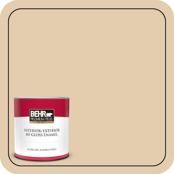 BEHR PREMIUM PLUS 1 qt. #MQ3-44 Ancient Scroll Hi-Gloss Enamel Interior/Exterior Paint & Primer