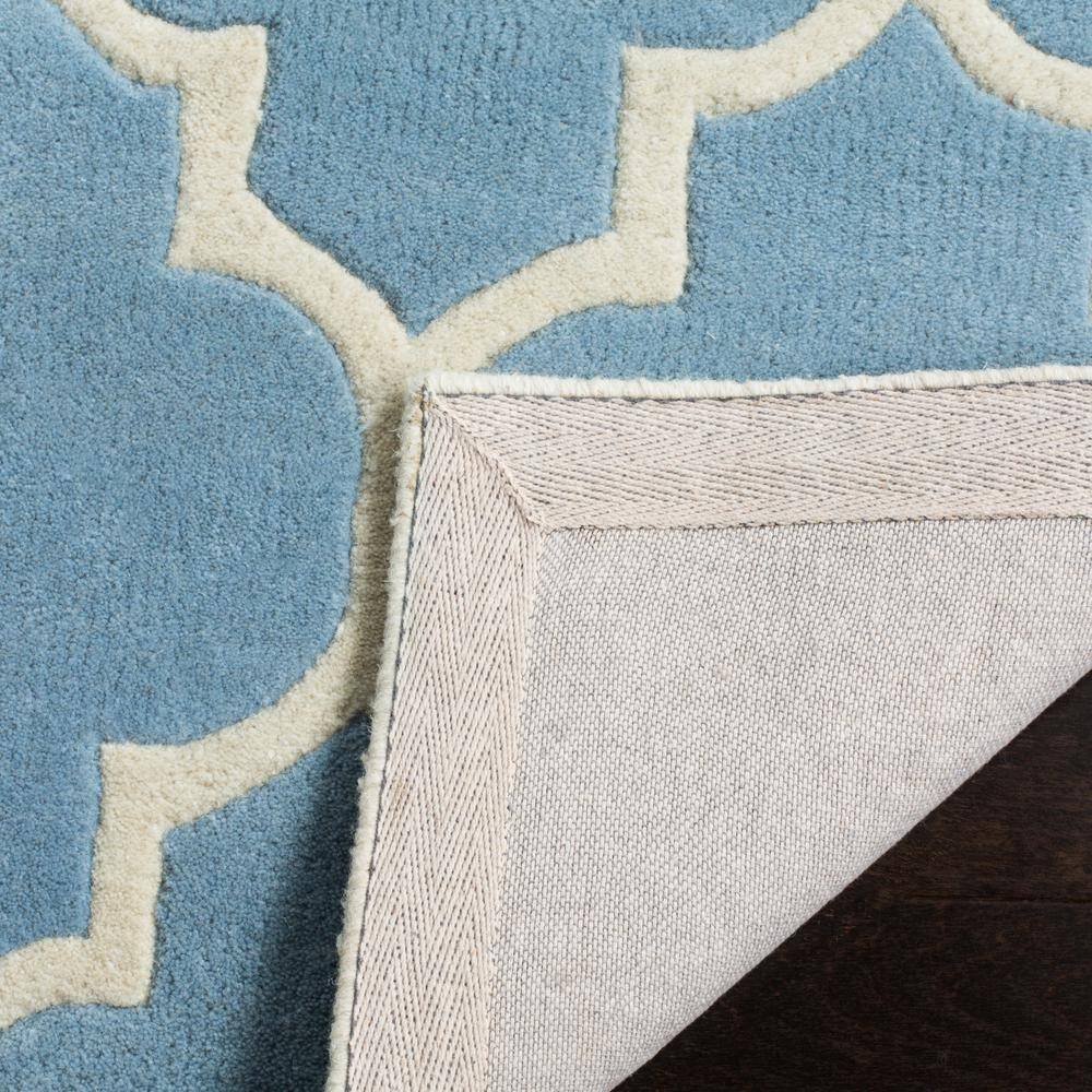 Chatham Hand-Tufted Wool Rug in Blue/Ivory - 3' x 5'