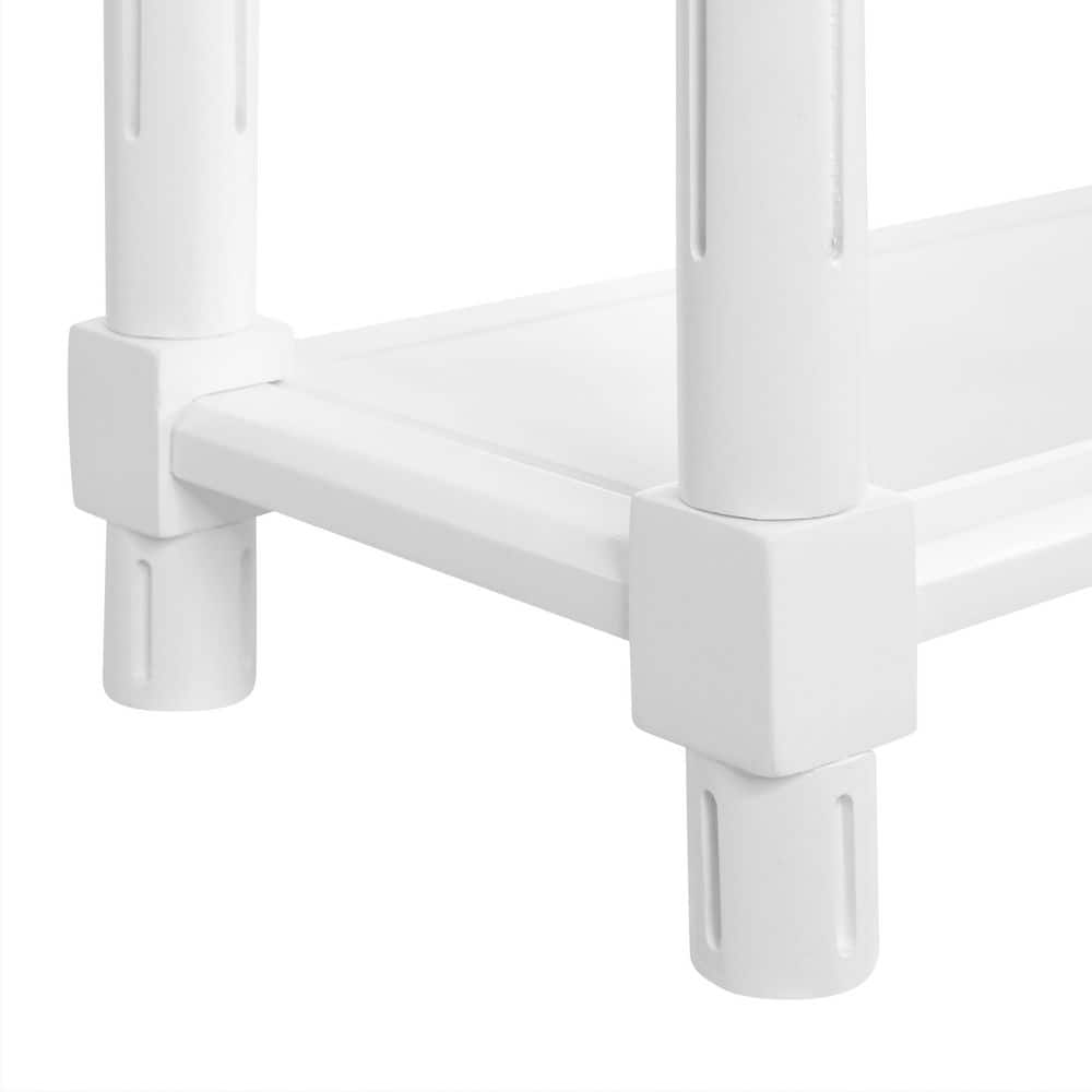 Harrison Compact Solid Wood Side Table in White