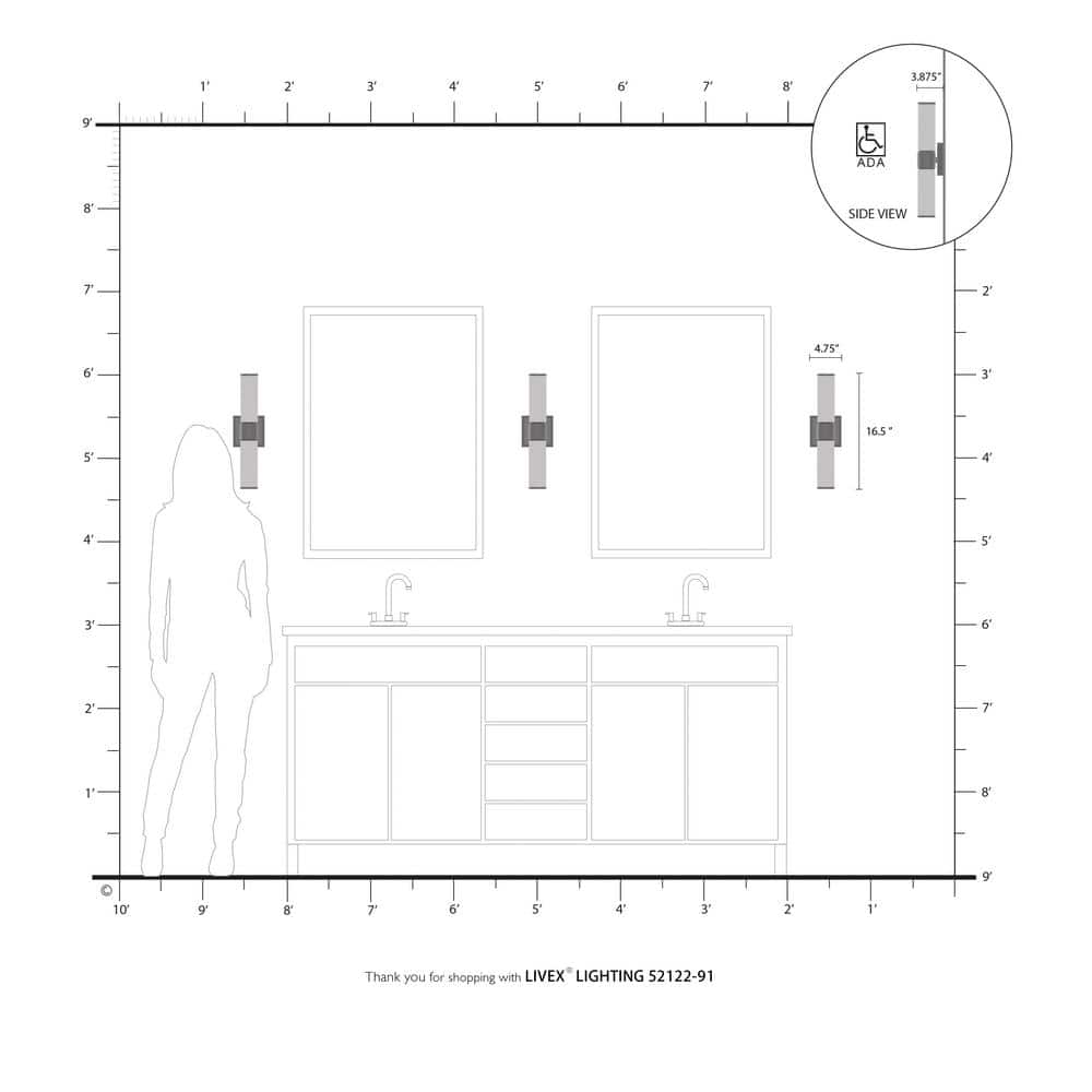 Brushed Nickel 2-Light Vanity with Satin Opal Glass