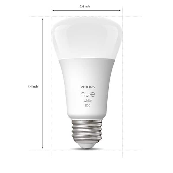 Philips Hue 60-Watt Equivalent Soft White A19 Dimmable LED Smart
