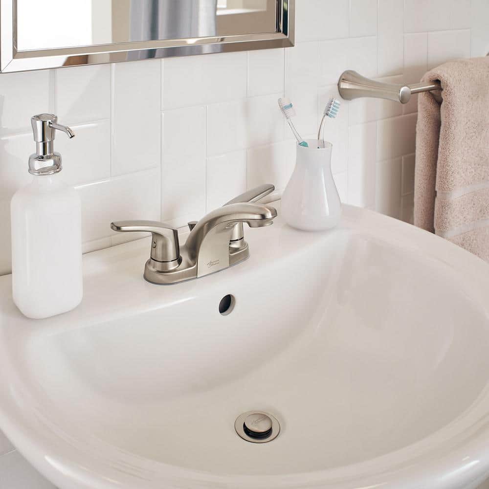 Colony Pro Brushed Nickel 2-Handle Centerset Bathroom Faucet
