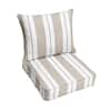 27 x 30 x 26 Deep Seating Indoor/Outdoor Pillow and Cushion Chair Set in Sunbrella Relate Linen