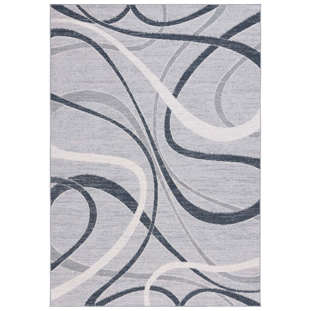 Odyssey 8 ft. x 10 ft. Gray/Ivory Abstract Swirls Area Rug price history on PriceWatchPro