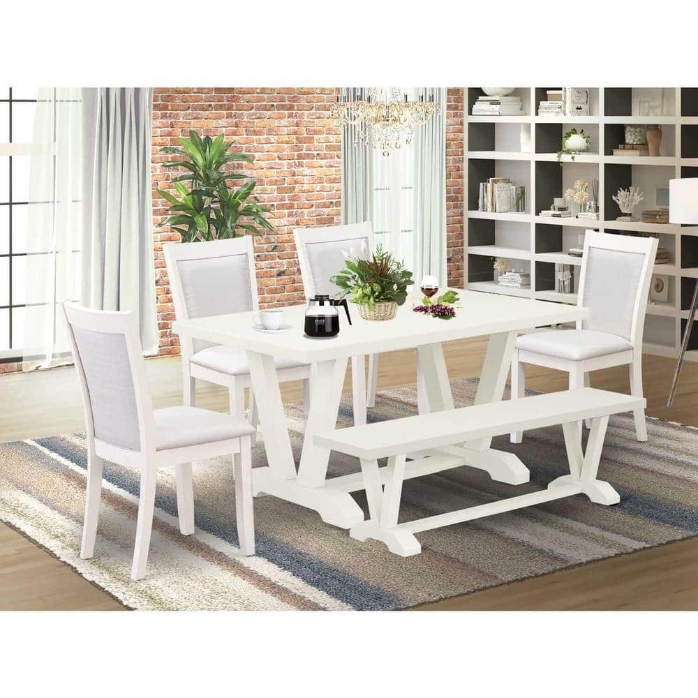 テーブル・チェア・ハンモック LOGOS LIFE BENCH TABLE SET 6 Amazon.com - 6-Piece Dining Table Set with Bench for 6
