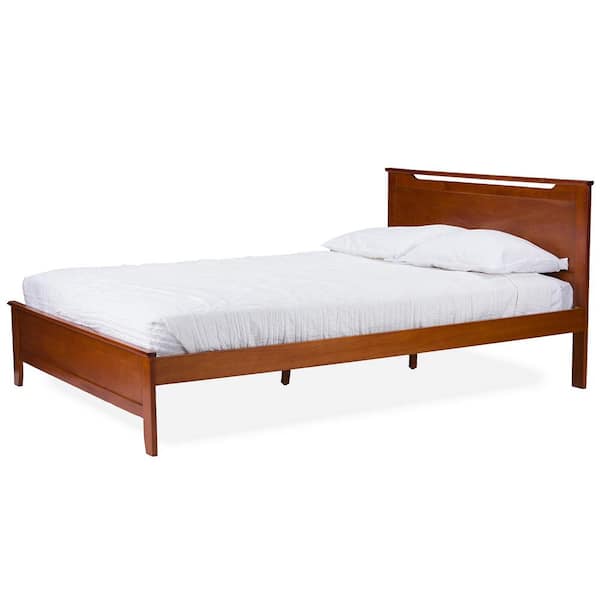 Baxton Studio Demitasse Medium Brown Twin Platform Bed 28862 6100